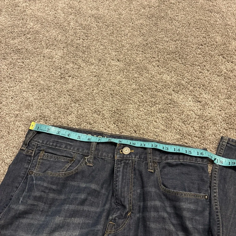 American Eagle Low Rise Boot Cut Jeans Mens 33x30 Blue Wide Leg Denim Y2k Rare